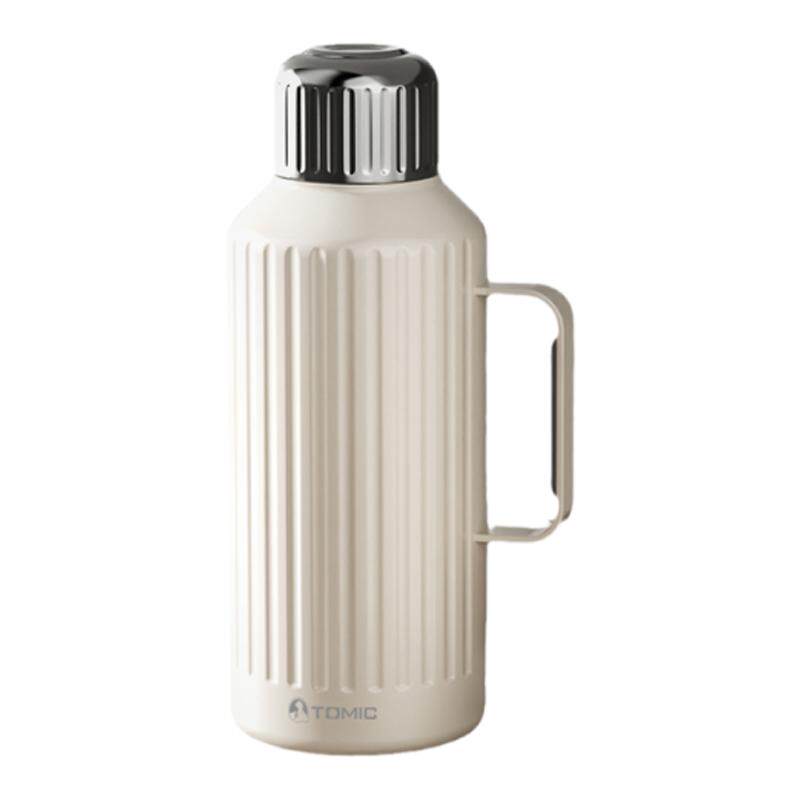 tomic特美刻传袭焖茶壶保温瓶大容量机械表盘温度显示家用1500ml