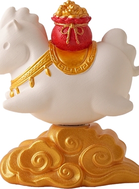 马上有钱摆件高档马年吉祥物礼物