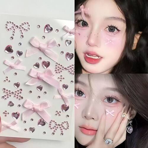 孕期彩色爱心钻石贴纸孕妇居家写真大肚子装饰贴画