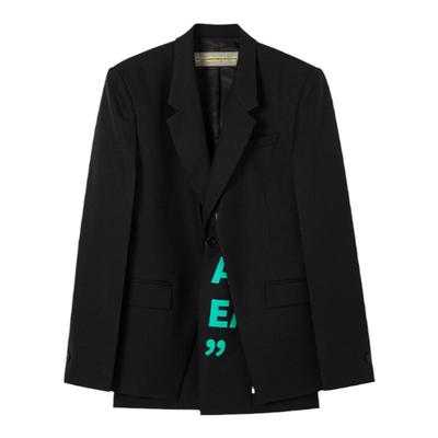 印花西装外套NUMBERHERE