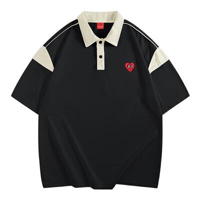 查尔斯桃心爱心休闲T恤