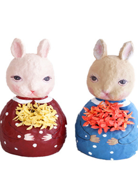 可爱风兔子笔筒化妆刷乔迁礼物