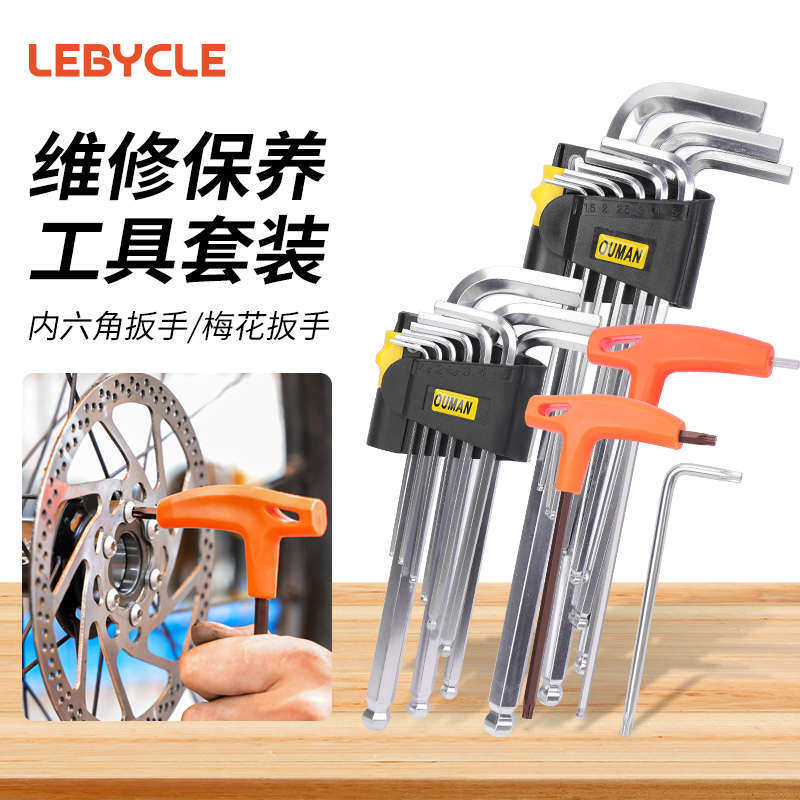 T25梅花头扳手螺丝刀山地车自行车碟片 碟刹盘刹车盘安装拆卸工具