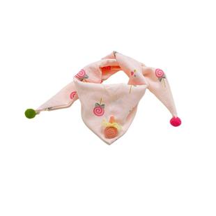 儿童三角巾秋冬季男女童可爱围巾小宝宝保暖防风围脖甜美百搭护颈