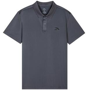 安踏男士短袖t恤polo衫男装翻领宽松体恤衫品牌冰丝中老年爸爸装