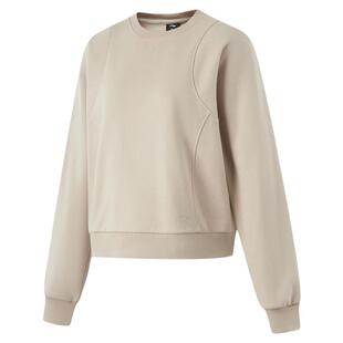 李宁卫衣女款圆领无帽套头衫冬季连帽加绒打底衣宽松百搭长袖上衣