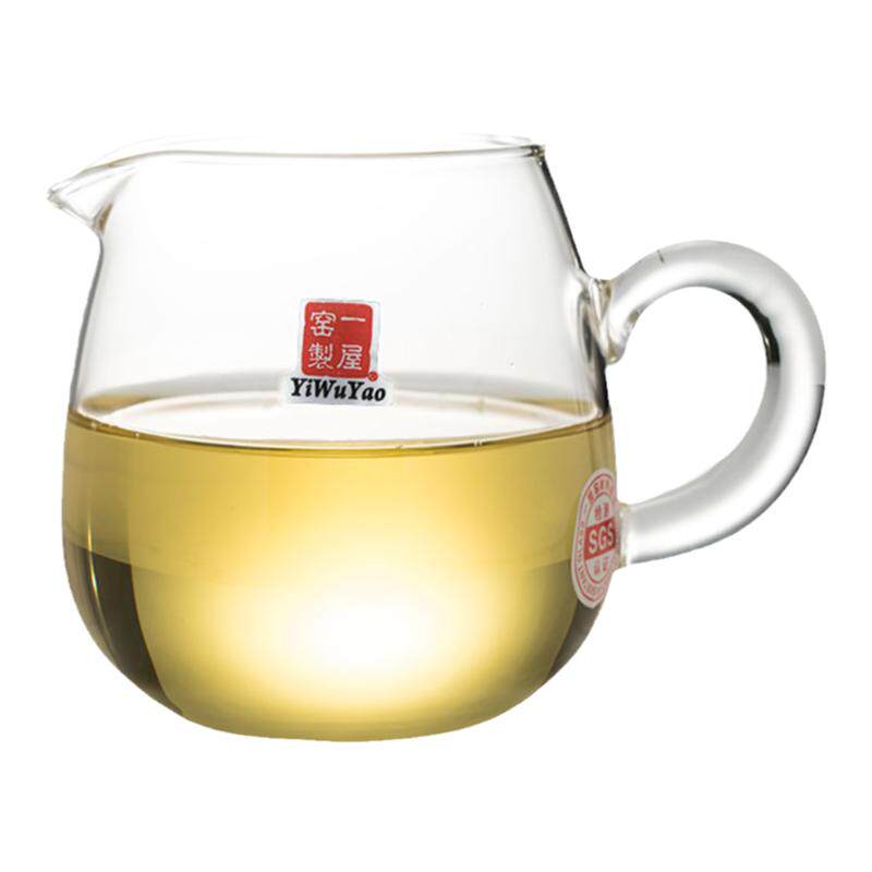 一屋窑 加厚玻璃耐热玻璃公道杯侧把 倒茶器功夫茶具配件分茶器杯