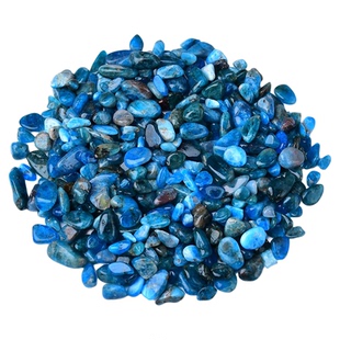 天然磷灰石原石小颗粒原矿碎石蓝色宝石碎粒消磁饰品DIY制作原料