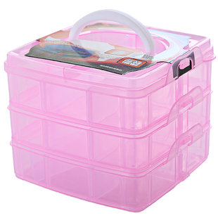 透明塑料盒螺丝小号收纳盒五金储物盒元件工具电子零件盒子有盖