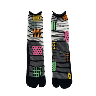 春夏季薄款ins风玻璃丝中筒女袜二趾袜tabi分趾袜猪脚袜