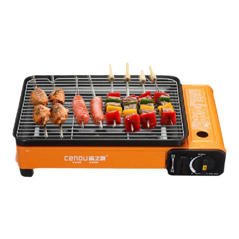 燃气烧烤炉户外便携式bbq家用庭院卡式烤炉烤肉烤串烧烤架火锅炉