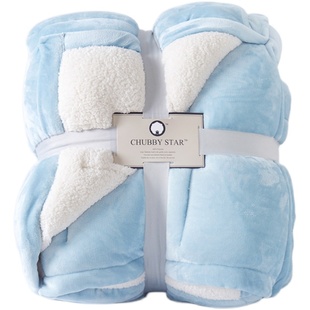 毛毯被子加厚冬季双层保暖法兰绒毯子单人宿舍学生盖毯超厚羊羔绒