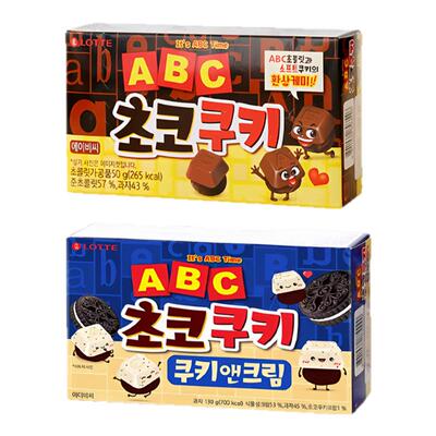 韩国进口乐天ABC巧克力曲奇饼干