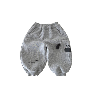 男宝宝裤子春秋款韩系洋气婴幼儿休闲长裤秋季儿童卫裤外出服童装