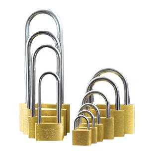 铜挂锁防盗仓库门锁头小锁子宿舍柜子门家用抽屉锁箱子通开锁纯铜