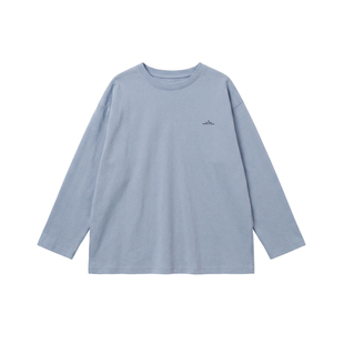 【亲子】柒号童仓女大童简约百搭长袖T恤春装新款宽松打底衫上衣