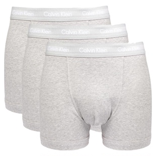 【自营】Calvin Klein/凯文克莱经典平角内裤三条装多色内裤