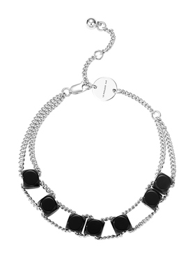 Le'Murmure手工黑玛瑙手链女生