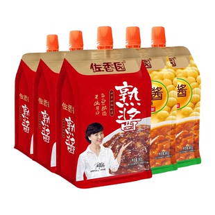 佐香园熟酱360g多袋东北大酱黄豆酱家用正宗农家豆瓣酱大葱蘸菜酱