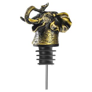 新款动物头酒嘴鹿头酒嘴野格圣鹿倒酒器红酒香槟酒塞倒酒器家用