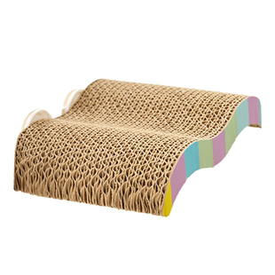 新派宠物鹦鹉波浪谷站台双面用瓦楞纸鸟站架玄凤牡丹虎皮啃咬解压