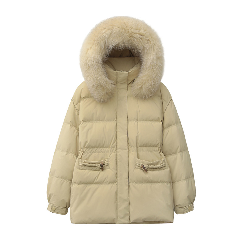 大码羽绒服女胖mm200斤宽松外套