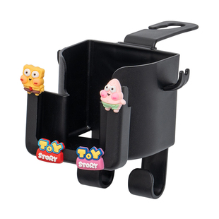 车载挂钩汽车车内座椅多功能收纳盒椅背车用挂钩卡通可爱水杯架女