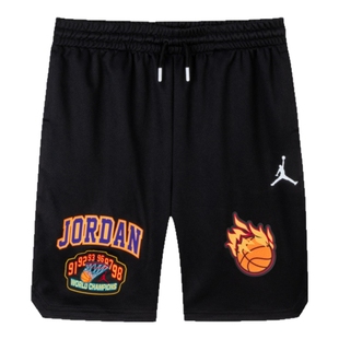 JORDAN儿童装男童篮球裤运动裤透气短裤中大童五分裤JD2322085GS