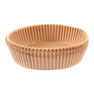 空气炸锅专用纸盘烘焙纸托家用吸油纸垫食品级烘焙烧烤圆形吸油纸