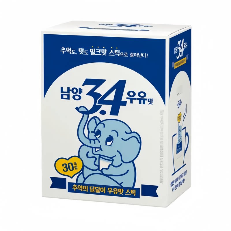 南阳3.4小象牛奶冲饮甜牛乳粉