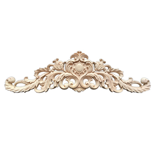 东阳木雕木雕花片木质雕花装饰贴花实木门头长花门楣背景墙木花