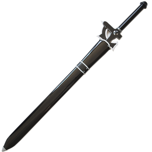 刀剑神域cos武器不锈钢黑剑阐释者白剑逐暗者桐人剑动漫剑未开刃