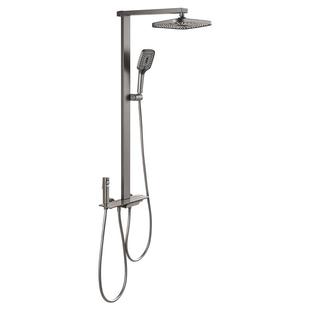 【政府补贴】安华卫浴淋浴花洒套装家用巨幕琴键喷枪59铜淋浴器R5