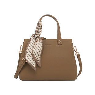 意尔康生日礼物牛皮手提包新款女包妈妈包牛皮大容量通勤单肩包