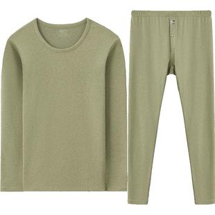 红豆居家棉花糖H3情侣内衣男女士磨毛秋衣秋裤棉毛衫中厚保暖套装