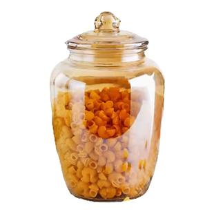 密封罐食品储物玻璃瓶泡菜坛子沿线才收纳盒空瓶储存玻璃罐琥珀色