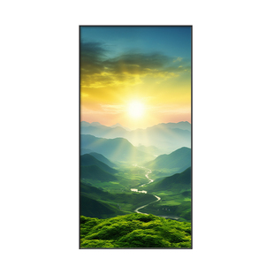 日出东方玄关装饰画青山图入户迎门墙挂画现代简约山水风景墙壁画