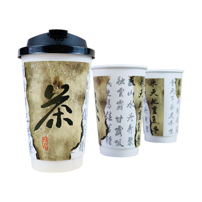 高颜值中国风加厚纸杯