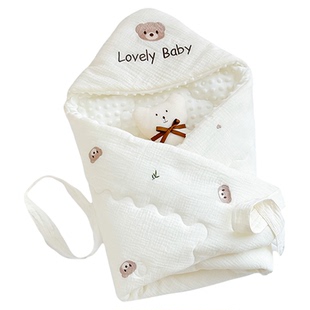 包被婴儿初生纯棉春秋冬加厚宝宝抱被防惊跳包单产房外出四季通用