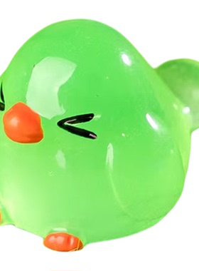 仿真动物呆萌鸟夜光微景观造景