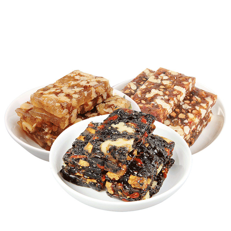 黄老五 核桃软糖糕混合500g 休闲零食多口味软糯Q弹量贩装
