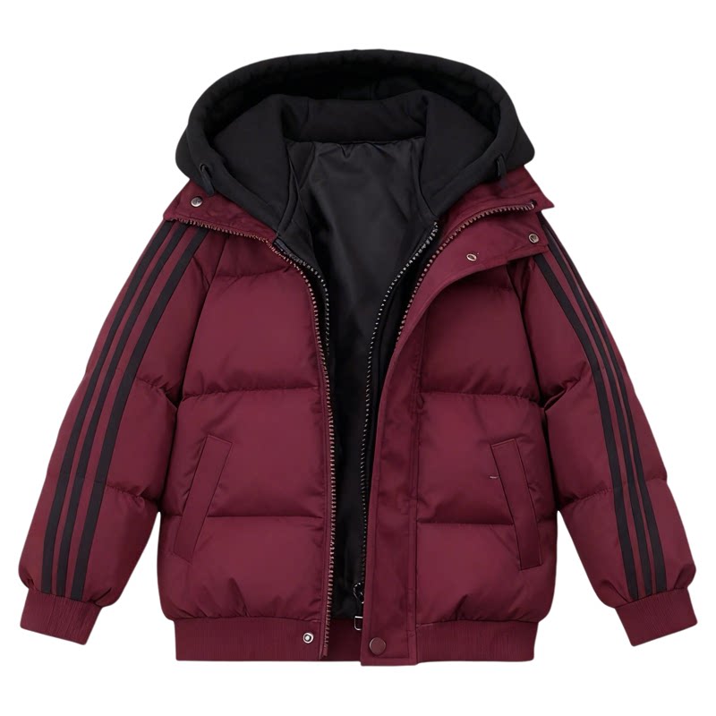 儿童羽绒棉服男童棉服冬季加厚假两件26新款夹棉外套宝宝棉衣保暖