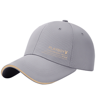 花花公子2025新款男士帽子秋冬季鸭舌帽潮牌棒球帽硬顶保暖太阳帽