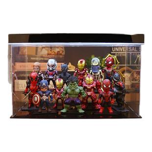 漫威手办 复仇者联盟钢铁侠美国队长蜘蛛侠摆件死侍雷神灭霸玩具