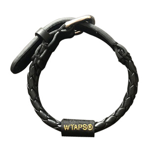 志明日潮WTAPS 23SS 原创设计余文乐手链编织皮绳手链 男女情侣款