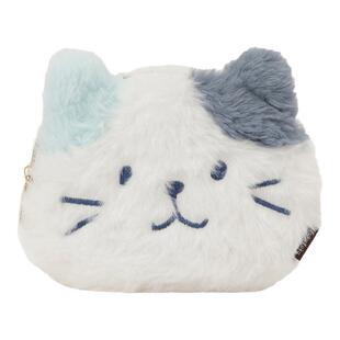 日本HAPiNS 可爱小猫耳机包 毛绒猫咪毛绒卡包收纳零钱包口红礼物