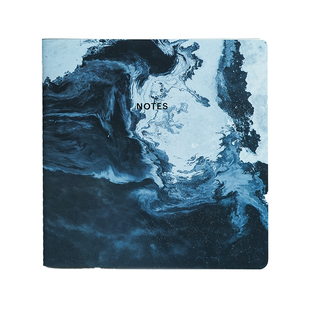 弘典方形笔记本本子2024年新款日记本高颜值空白手账本绘画盖章收集本集章册商务记事本工作厚a5石头本方格本