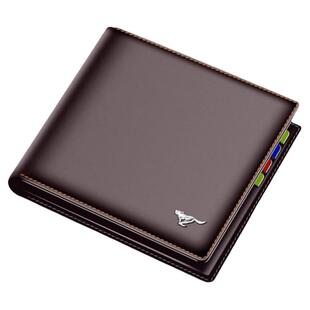 七匹狼钱包男士真皮男款皮夹2026新款高档头层牛皮钱夹男式卡包