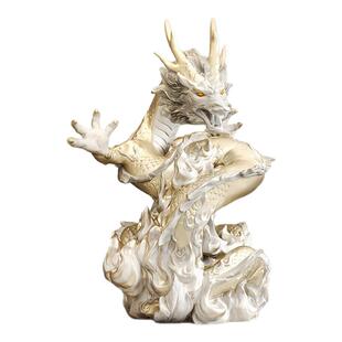 轻奢生肖盘龙摆件客厅办公室中式装饰品博古架书柜玄关工艺品礼品