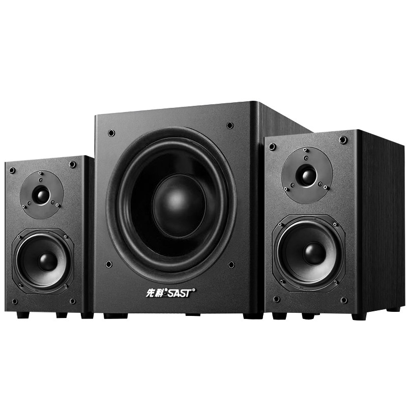 先科电视家庭影院音响超重低音炮电脑手机投影仪蓝牙木质家用音箱